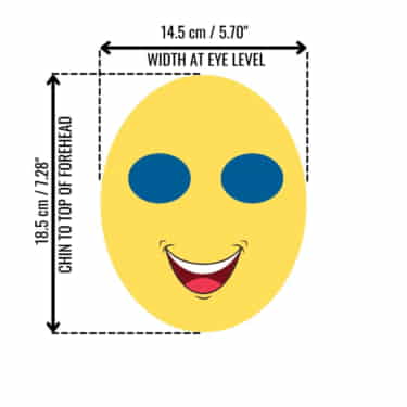 swim goggles infographic showing swim goggle dimensions