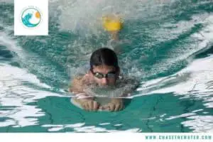 a swimmer working on water confidence